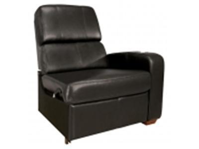 BELL`O HTS102BK Real Leather Right Arm Recliner Chair - black